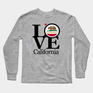 LOVE San Francisco Typography Art Long Sleeve T-Shirt